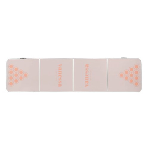 Lavender Kiss Minimal Modern Classic Name Beer Pong Table