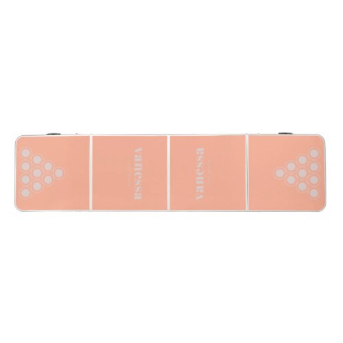 Lavender Kiss Reverse Minimal Modern Classic Name Beer Pong Table