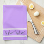 Lavender Kitchen Towel<br><div class="desc">This kitchen towel features cute lavender stems to help make your kitchen cheery.</div>