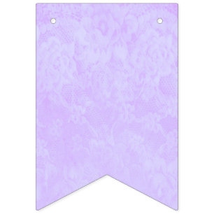 Lavender Lace Bunting Flags