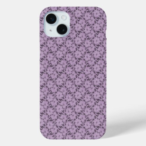 Lavender Lace Floral iPhone Case