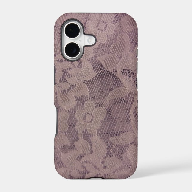Lavender Lace Iphone Case (Back)