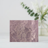 Lavender Lace Postcard (Standing Front)
