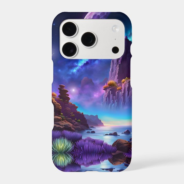 Lavender Landscape Fantasy Iphone Case (Back)