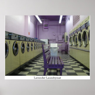 Lavender Laundrymat Poster