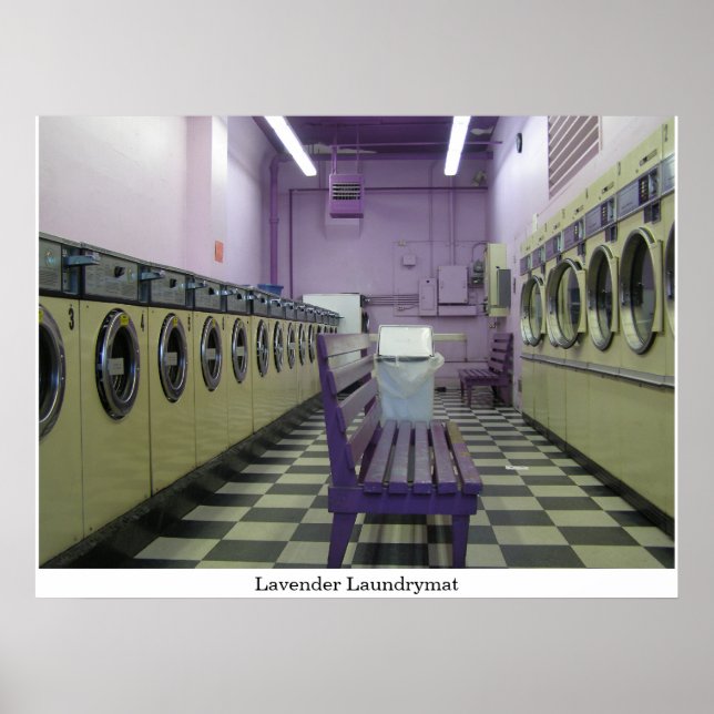 Lavender Laundrymat Poster (Front)