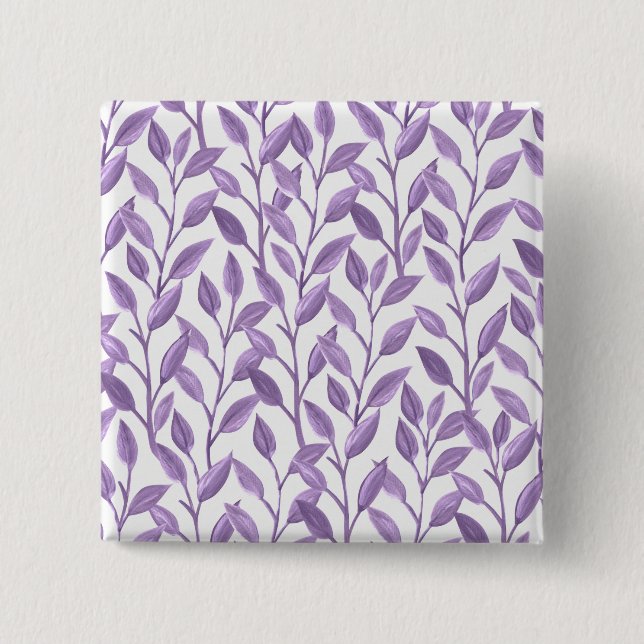 Lavender Leaves Button (Front)
