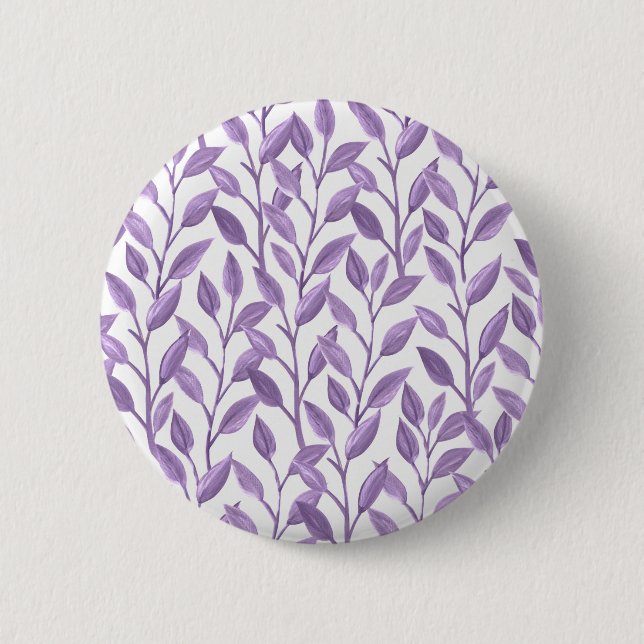 Lavender Leaves Button (Front)