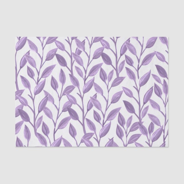 Lavender Leaves Tissue Paper (Front)