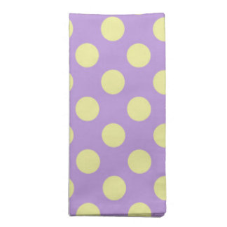 Lavender Lemon Polkadots Cloth Napkin