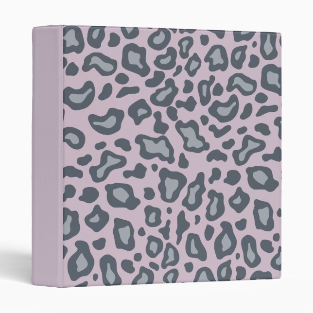 Lavender Leopard Print Binder (Front/Spine)