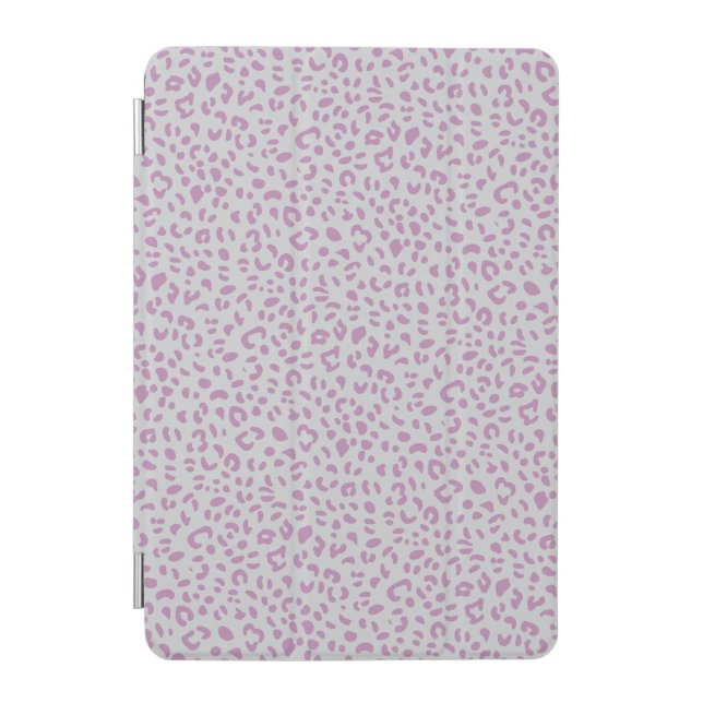 Lavender Leopard Print iPad Cover  (Front)