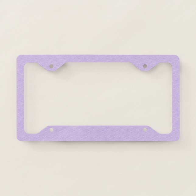 Lavender License Plate Frame (Front)