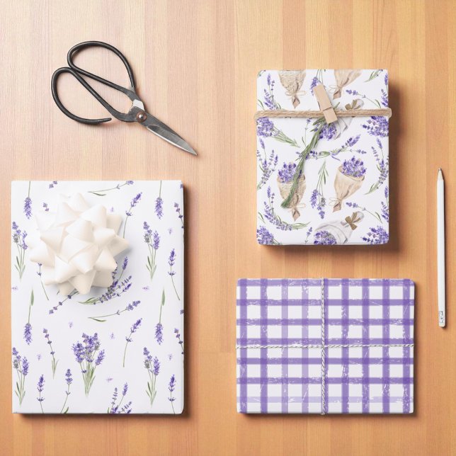 Lavender Lilac and Purple Wrapping Paper Sheets (Creator Uploaded)