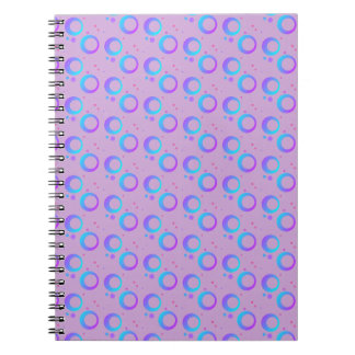Lavender lilac blue violet purple circle dots notebook