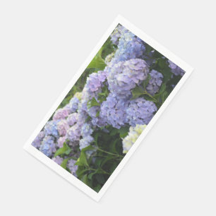 Lavender & Lilac Hortensia Hydrangea Flowers Paper Guest Towels