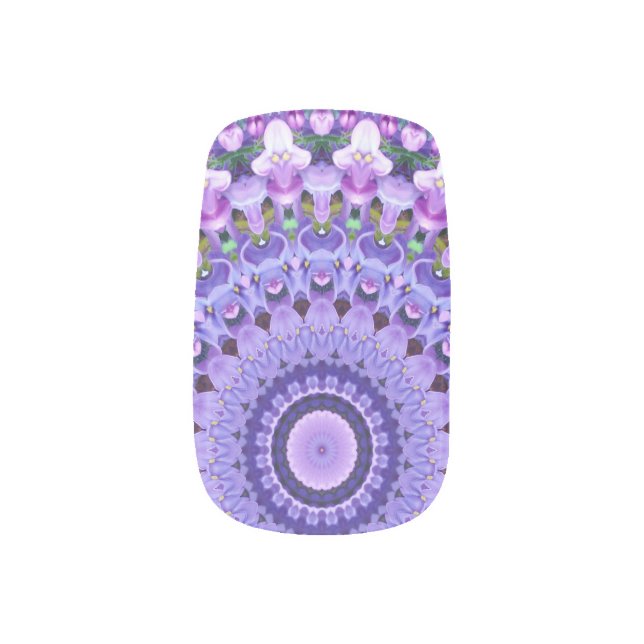 Lavender Lilac Minx Nail Art (Right Thumb)