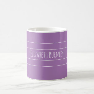Lavender lilac personalised with your name coffee mug