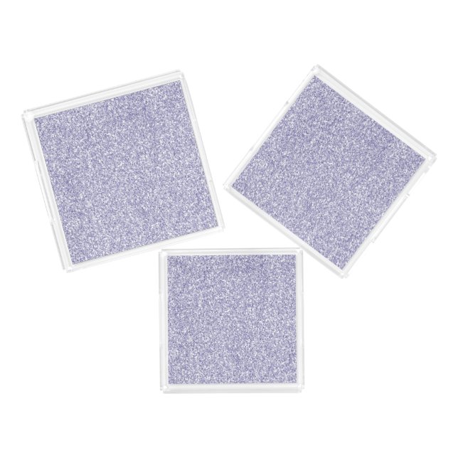 Lavender Lilac Purple Glitter     Acrylic Tray (Set)