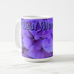 Lavender lilac purple Hydrangeas flowers best mom Coffee Mug