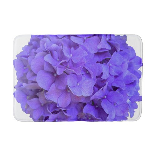 Lavender lilac purple Hydrangeas purple Flowers Bath Mat