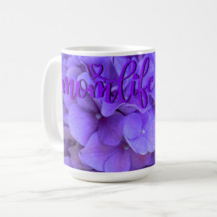 Lavender lilac purple Hydrangeas purple Flowers Coffee Mug
