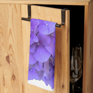 Lavender lilac purple Hydrangeas purple Flowers Kitchen Towel
