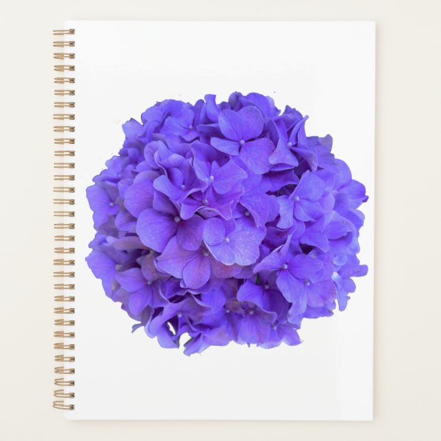 Lavender lilac purple Hydrangeas purple Flowers Planner (Front)