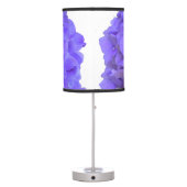 Lavender lilac purple Hydrangeas purple Flowers Table Lamp (Back)