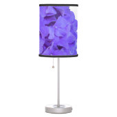 Lavender lilac purple Hydrangeas purple Flowers Table Lamp (Right)