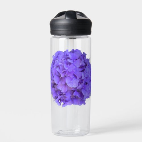 Lavender lilac purple Hydrangeas purple Flowers Water Bottle