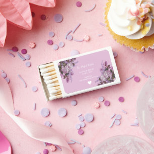 Lavender, Lilacs and Roses, Wedding Matchboxes