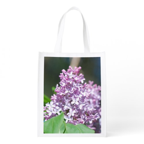 Lavender Lilacs Reusable Grocery Bag