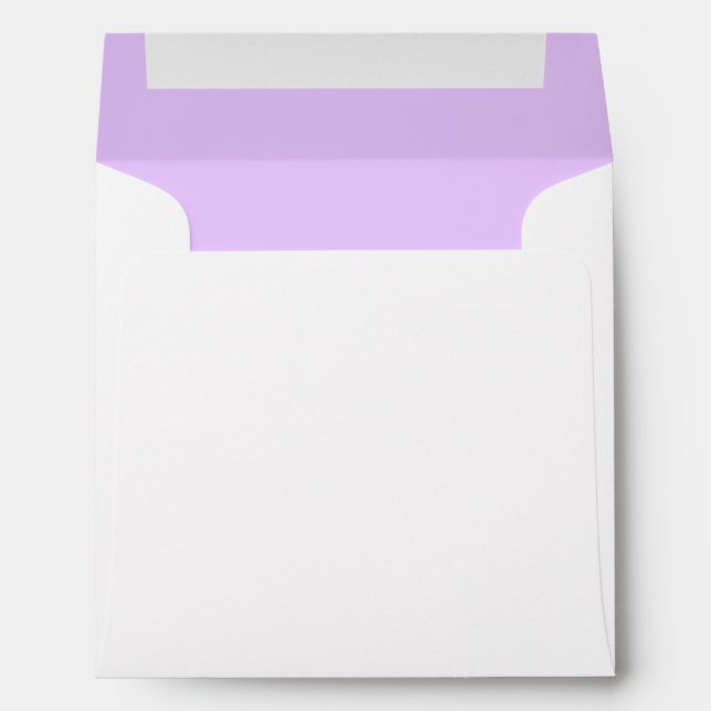 Lavender Lined Envelope (Back (Bottom))