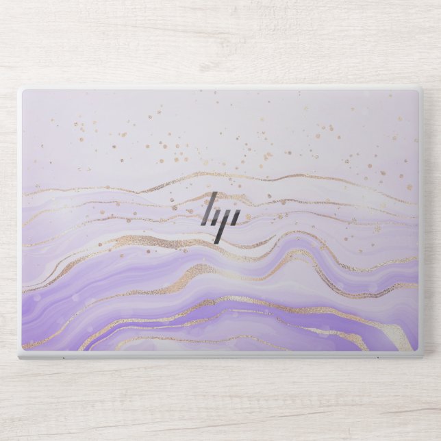  lavender liquid marbled waterco HP EliteBook 850  HP Laptop Skin (Front)