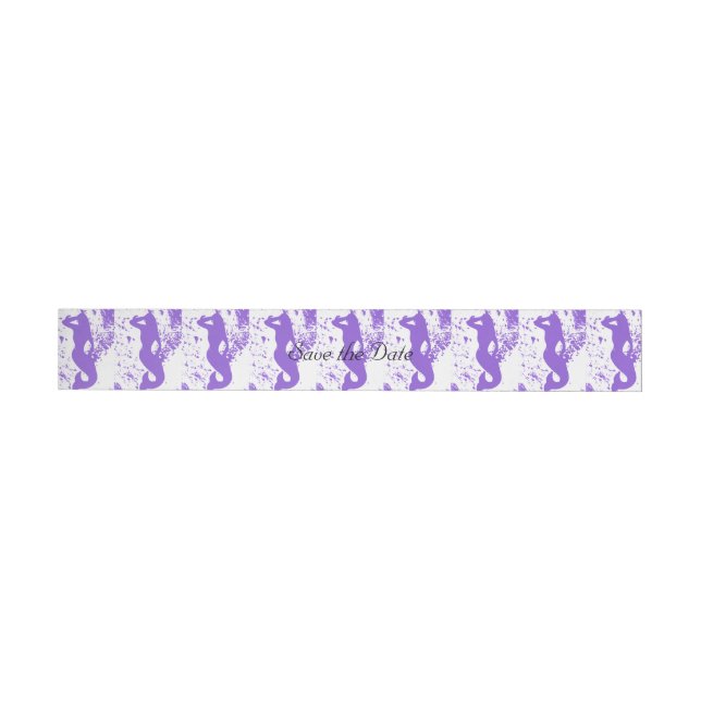 lavender lookout mermaid wrap around address label (Individual)