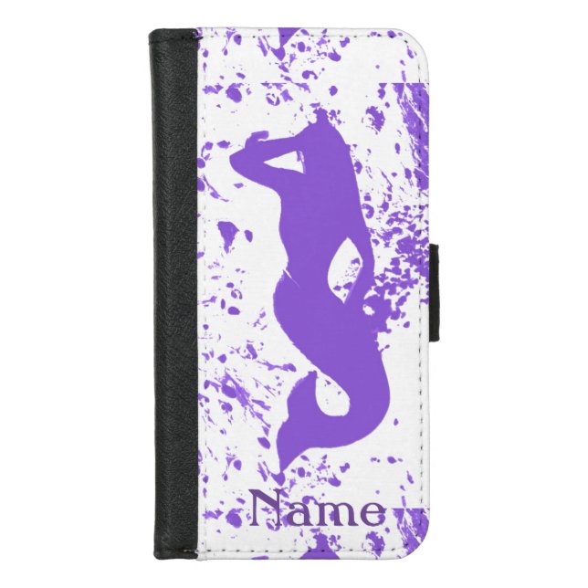 Lavender lookout mermaids Thunder_Cove iPhone Wallet Case (Front)