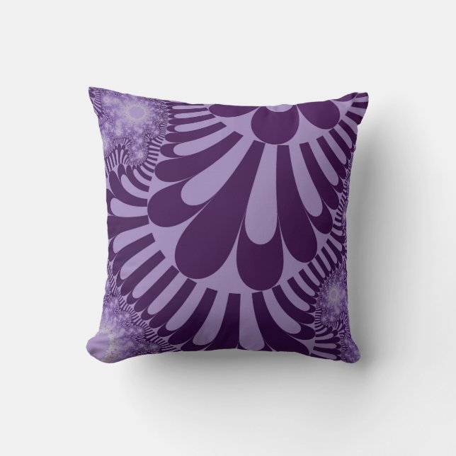 Lavender Loop Throw Pillow (Front)