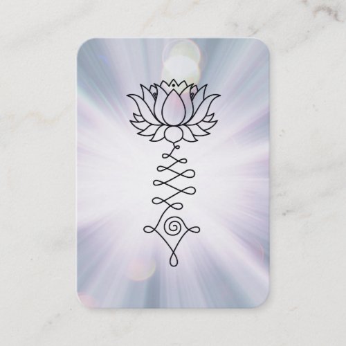  Lavender Lotus Blue Rays Reiki Healing Energy  Business Card