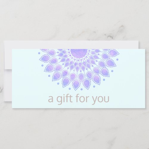 Lavender Lotus Flower Organic Spa Gift Certificate