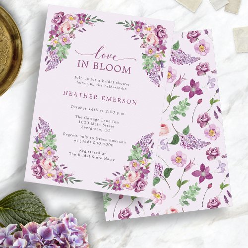 Lavender Love Bridal Shower Invitation