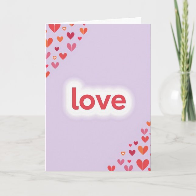 Lavender Love Card (Front)