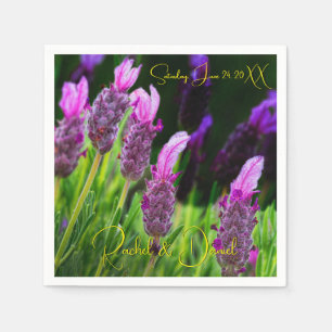 Lavender, Love & Devotion Yellow, Wedding Napkins