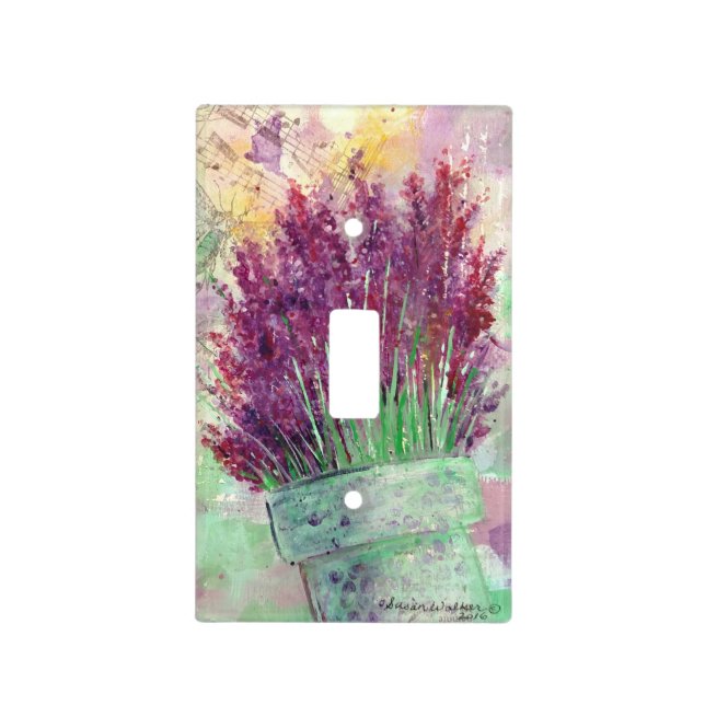Lavender Love Light-switch Plate (Front)
