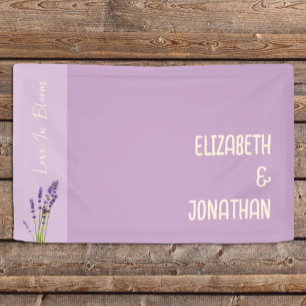 Lavender Love Wedding Banner