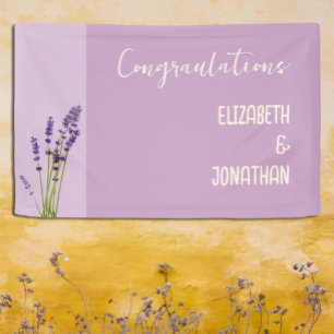 Lavender Love Wedding Banner