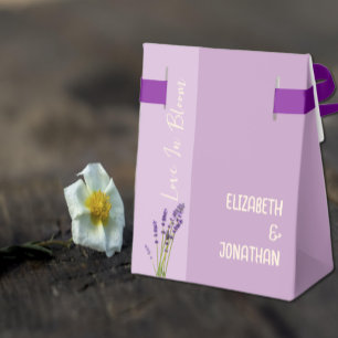 Lavender Love Wedding Favor Boxes