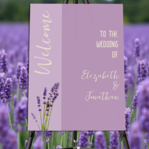 Lavender Love Wedding Foam Board