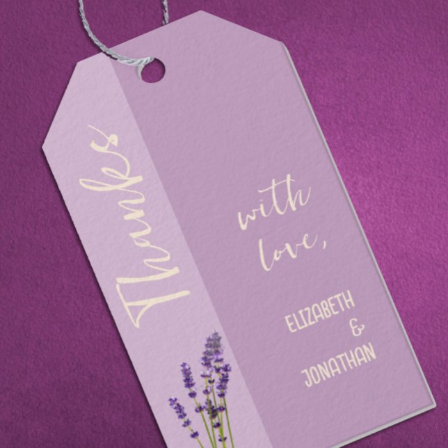 Lavender Love Wedding Gift Tags (Creator Uploaded)