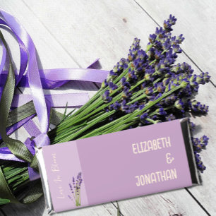 Lavender Love Wedding Hershey Bar Favors